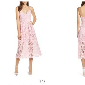 Beautiful pink lace Nordstrom dress. Worn once